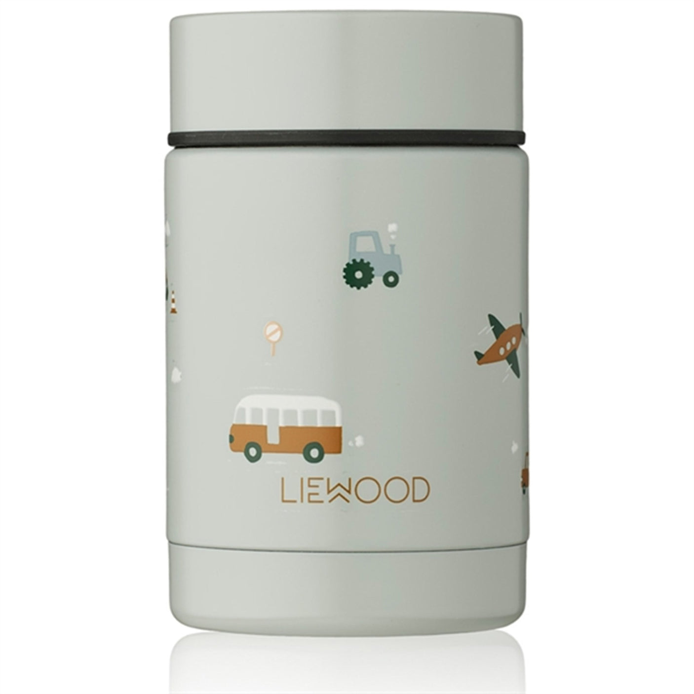 Liewood Bernard Food Jar 500ml Vehicles Dove Blue Mix