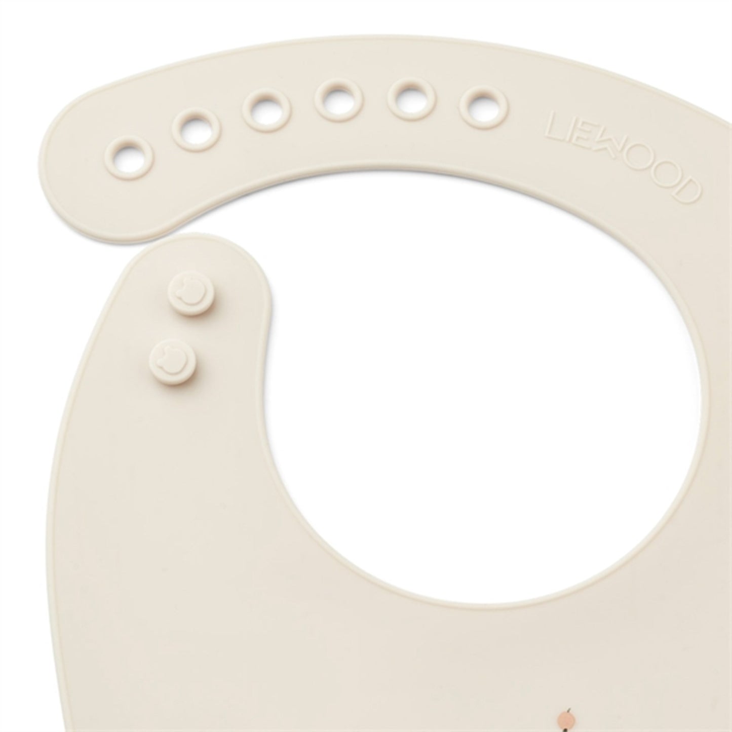 Liewood Tilda Silicone Bib Peach/Sea Shell Mix 2-pack