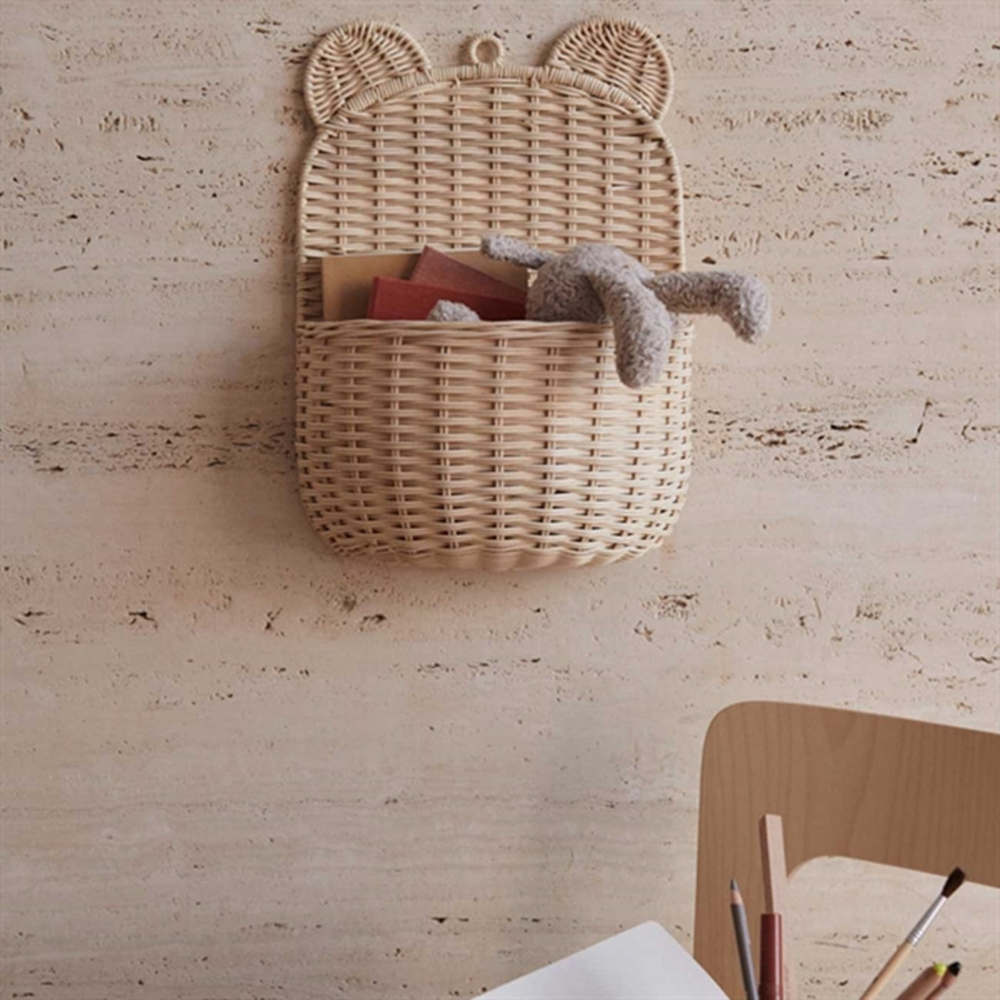 Liewood Iben Wall Basket Natural