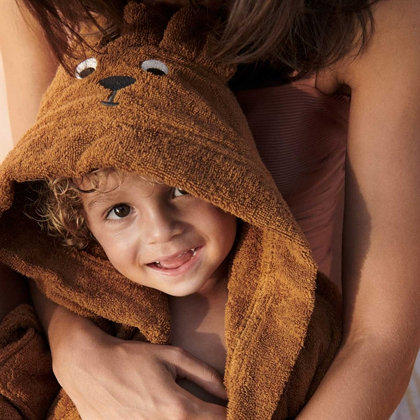 Liewood Lily Bathrobe Kangaroo/Golden Caramel