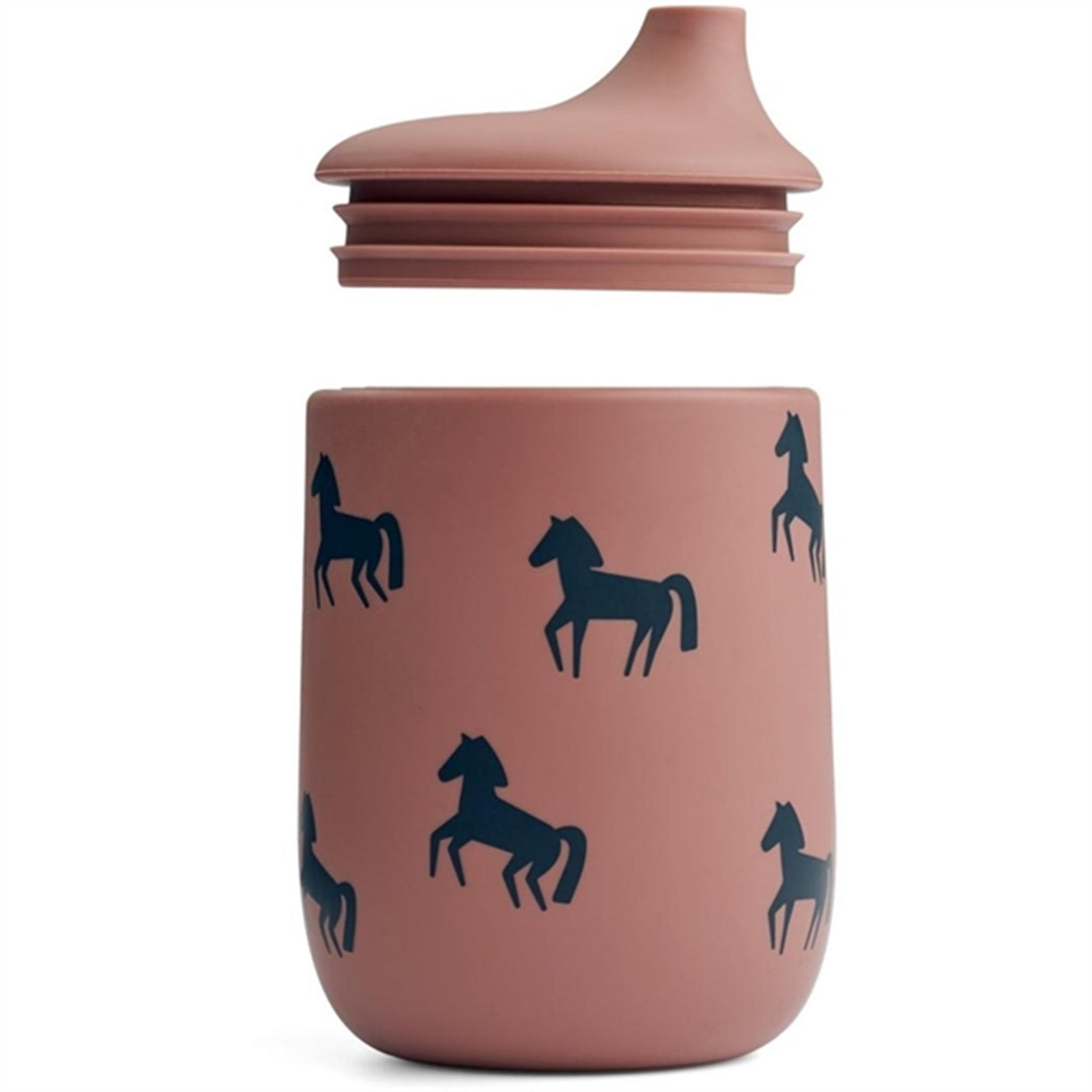 Liewood Ellis Sippy Cup Horses/Dark Rosetta