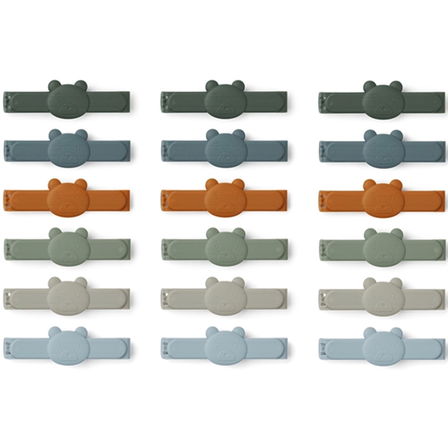 Liewood Gonzo Bag Clips Mr Bear/Faune Green Multi Mix