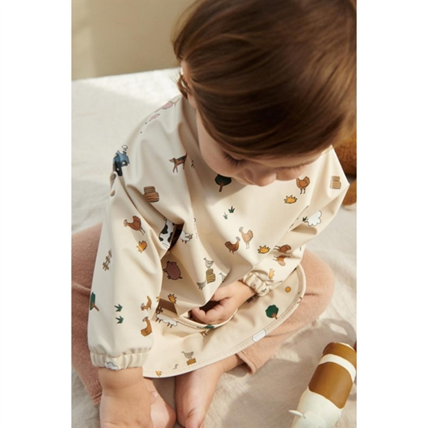 Liewood Merle Printed Cape Bib Farm / Sandy
