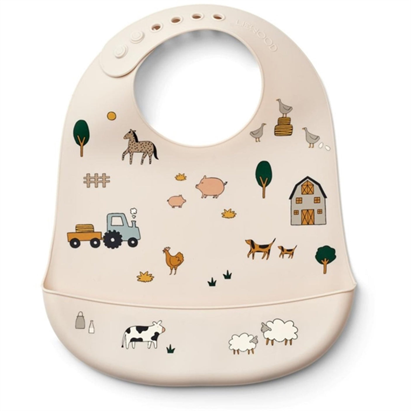 Liewood Tilda Silicone Bib 2-Pack Farm / Sandy