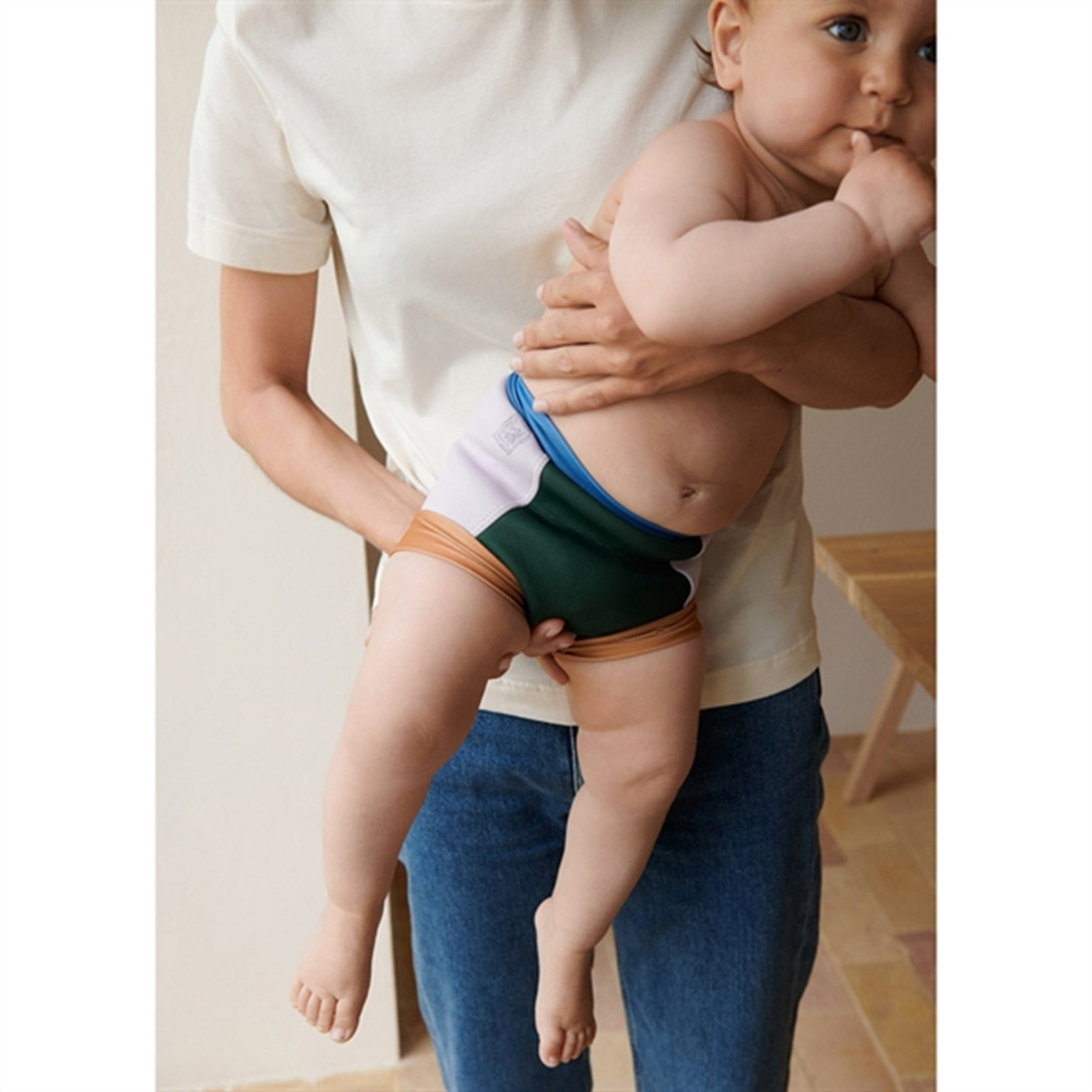 Liewood Valentin Nappy Swim Pants Garden Green Multi Mix