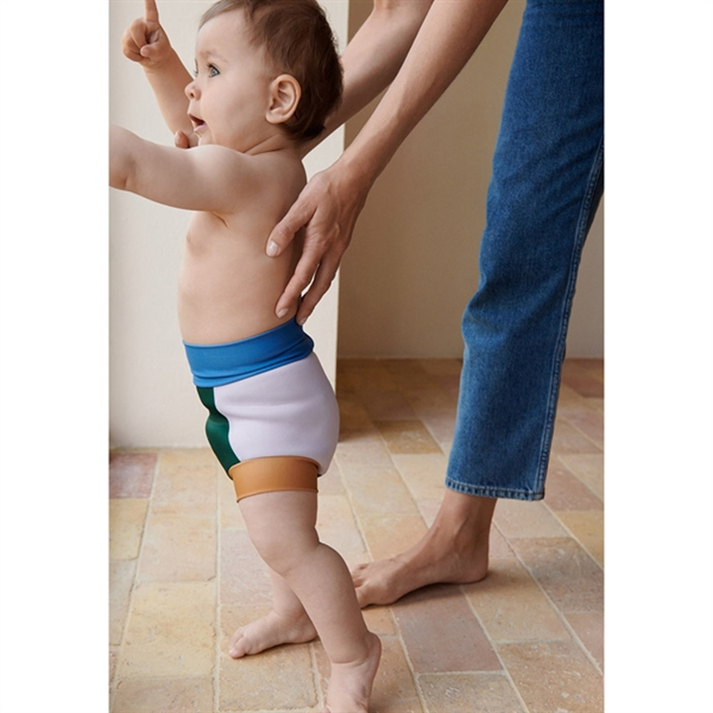 Liewood Valentin Nappy Swim Pants Garden Green Multi Mix