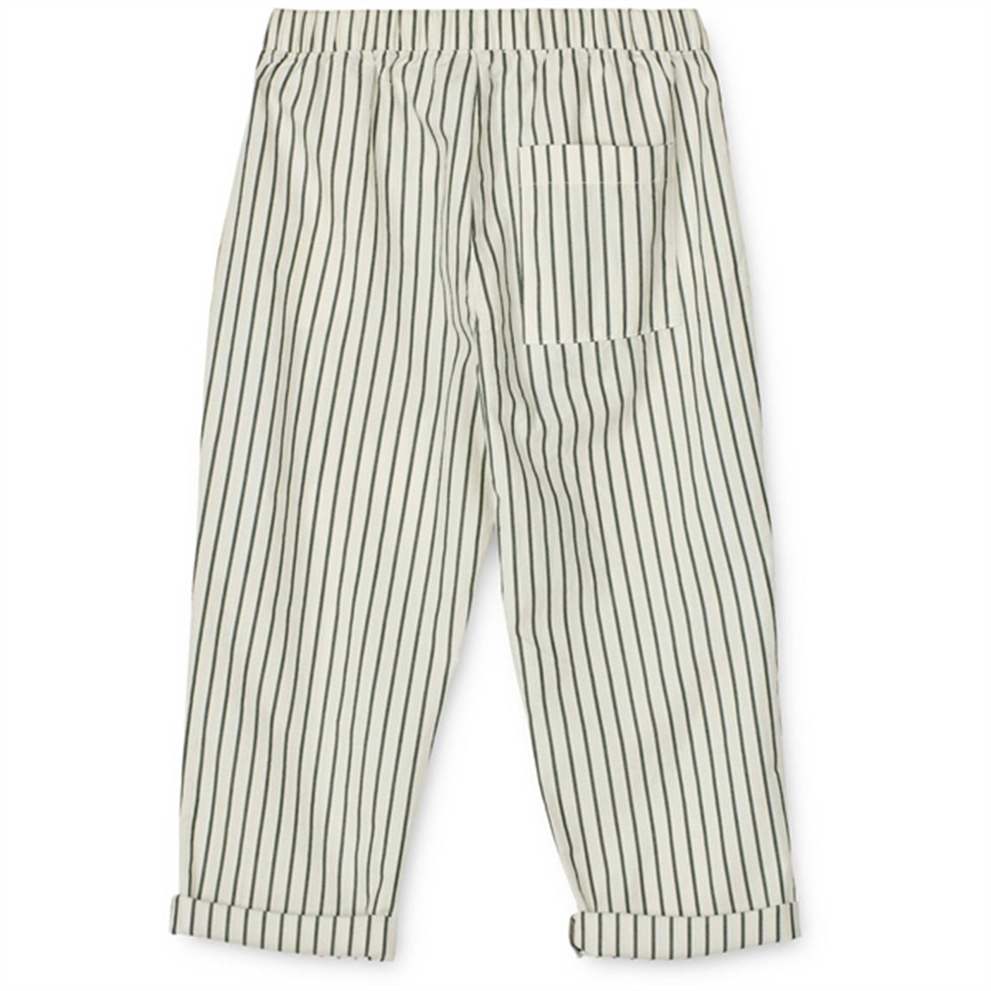 Liewood Orlando Y/D Stripe Poplin Pants Y/D Stripes Garden Green/Creme De La Creme