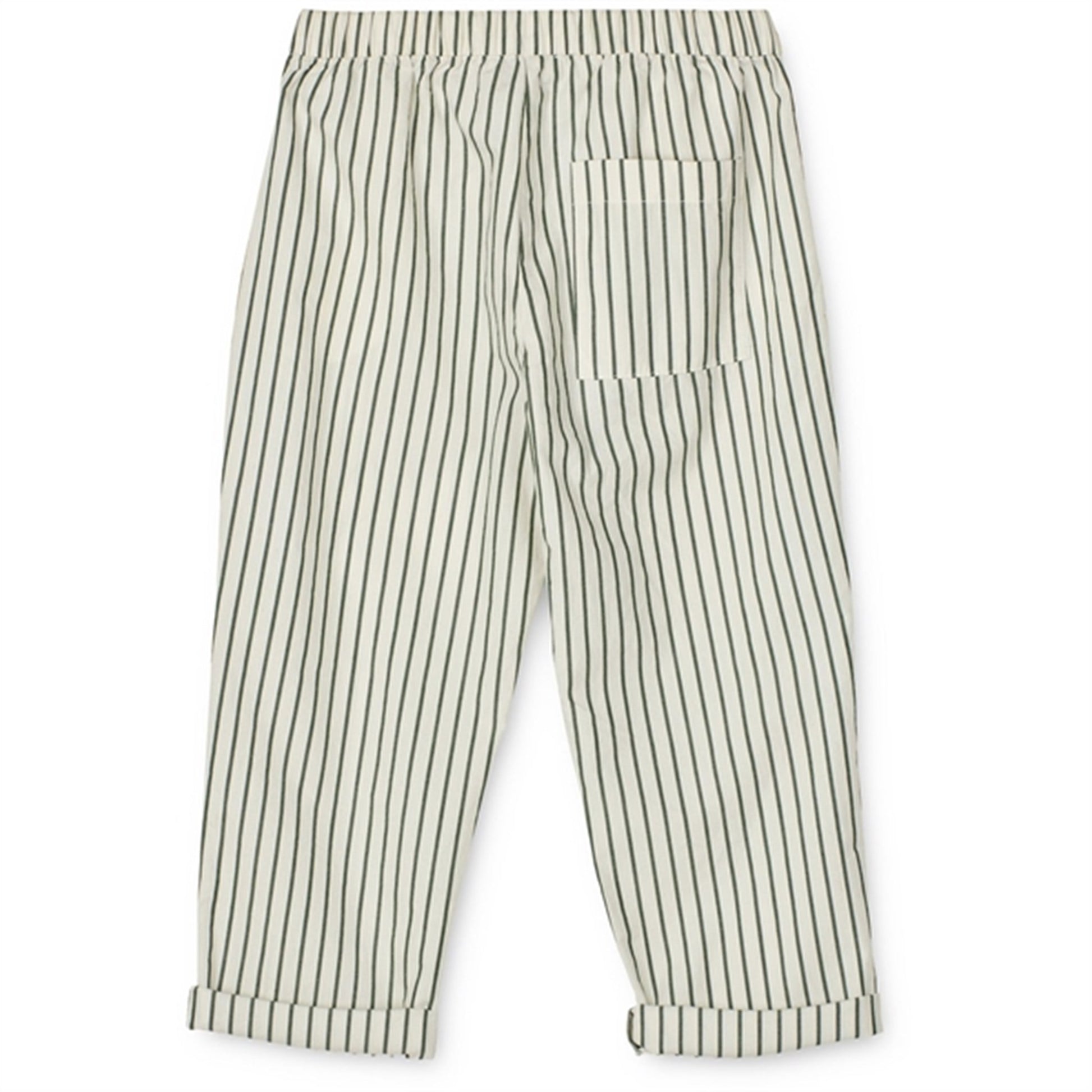 Liewood Orlando Y/D Stripe Poplin Pants Y/D Stripes Garden Green/Creme De La Creme