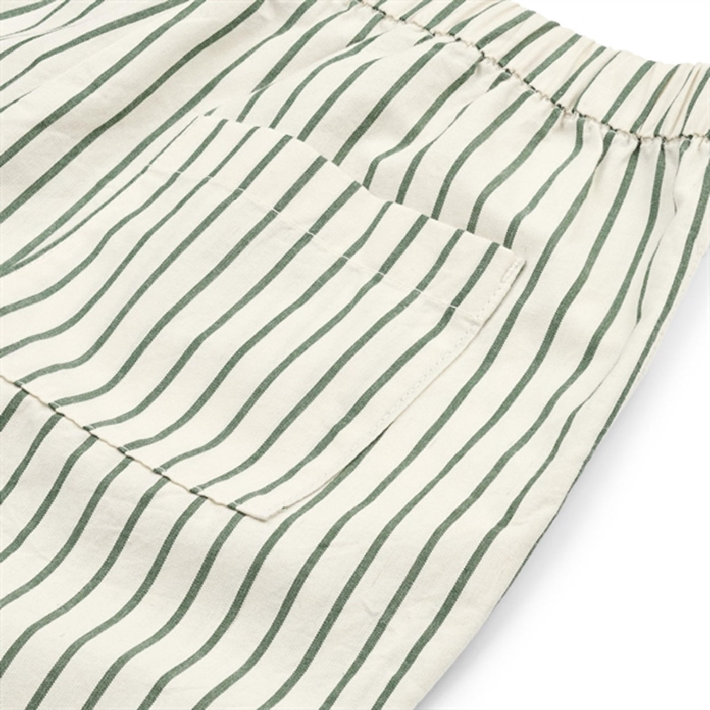 Liewood Orlando Y/D Stripe Poplin Pants Y/D Stripes Garden Green/Creme De La Creme