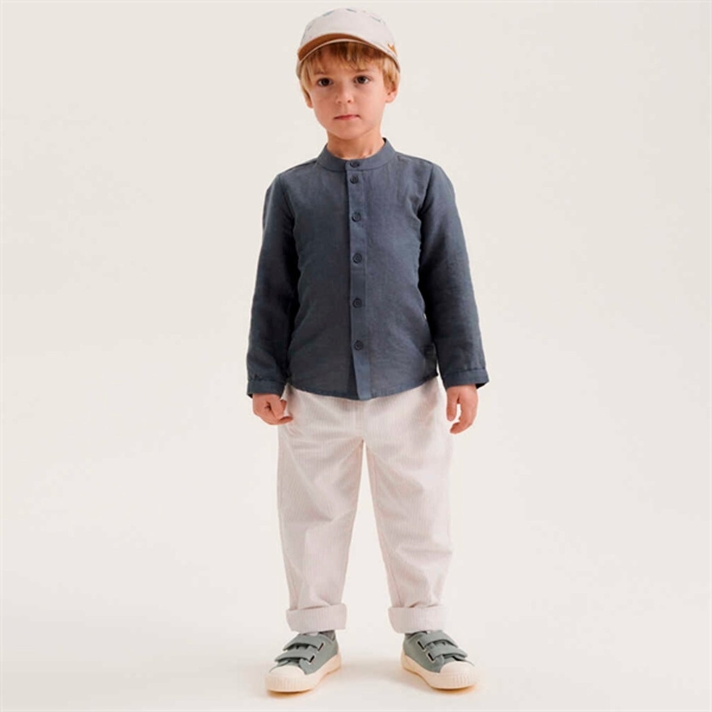 Liewood Orlando Y/D Stripe Pants Y/D Stripe Crisp White/Sandy