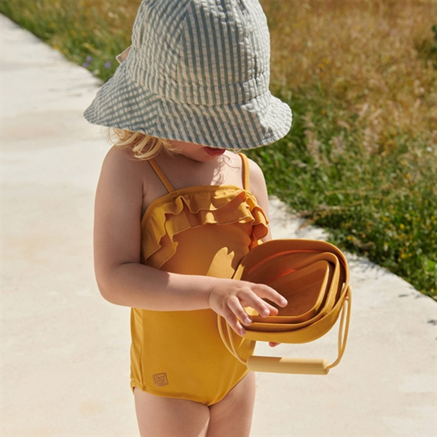 Liewood Sunneva Solhat Stripe Peppermint/White