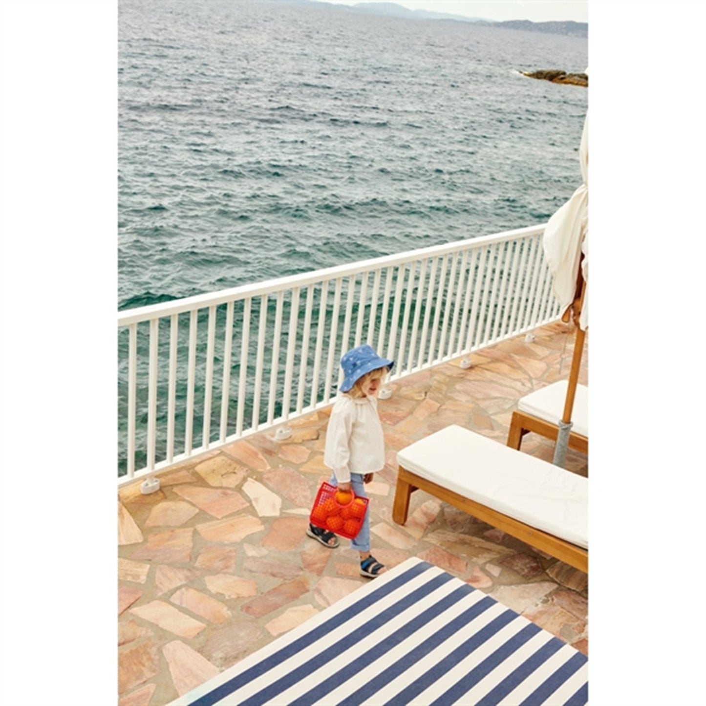 Liewood Damon Printed Bukcet Hat Palms/Riverside