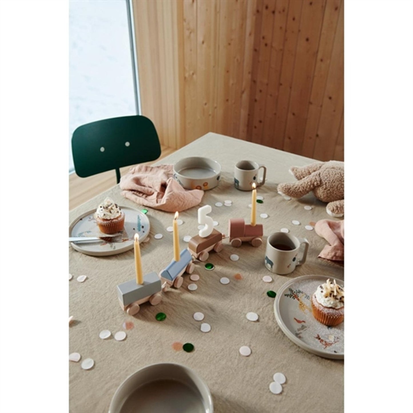 Liewood Catriona Birthday Train Garden Green Multi Mix