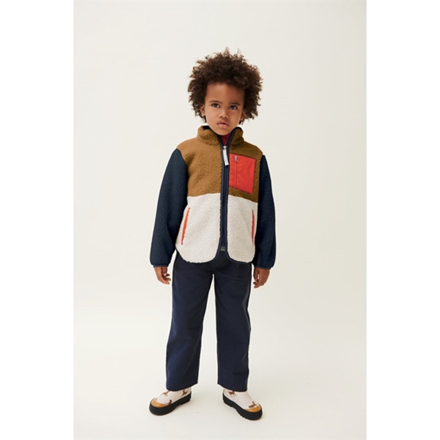 Liewood Nolan Pile Jacket Midnight Navy Multi Mix