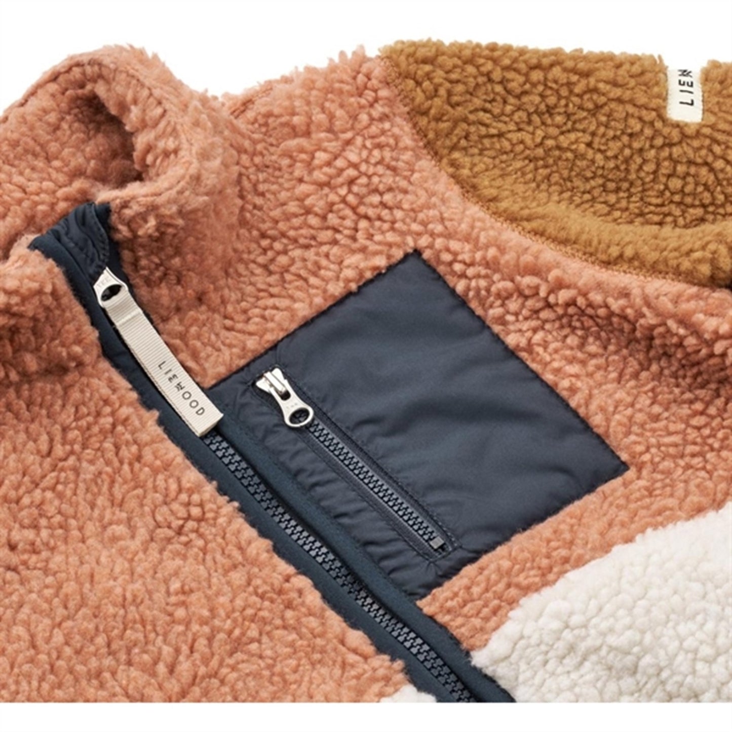 Liewood Nolan Pile Jacket Tuscany Rose Multi Mix