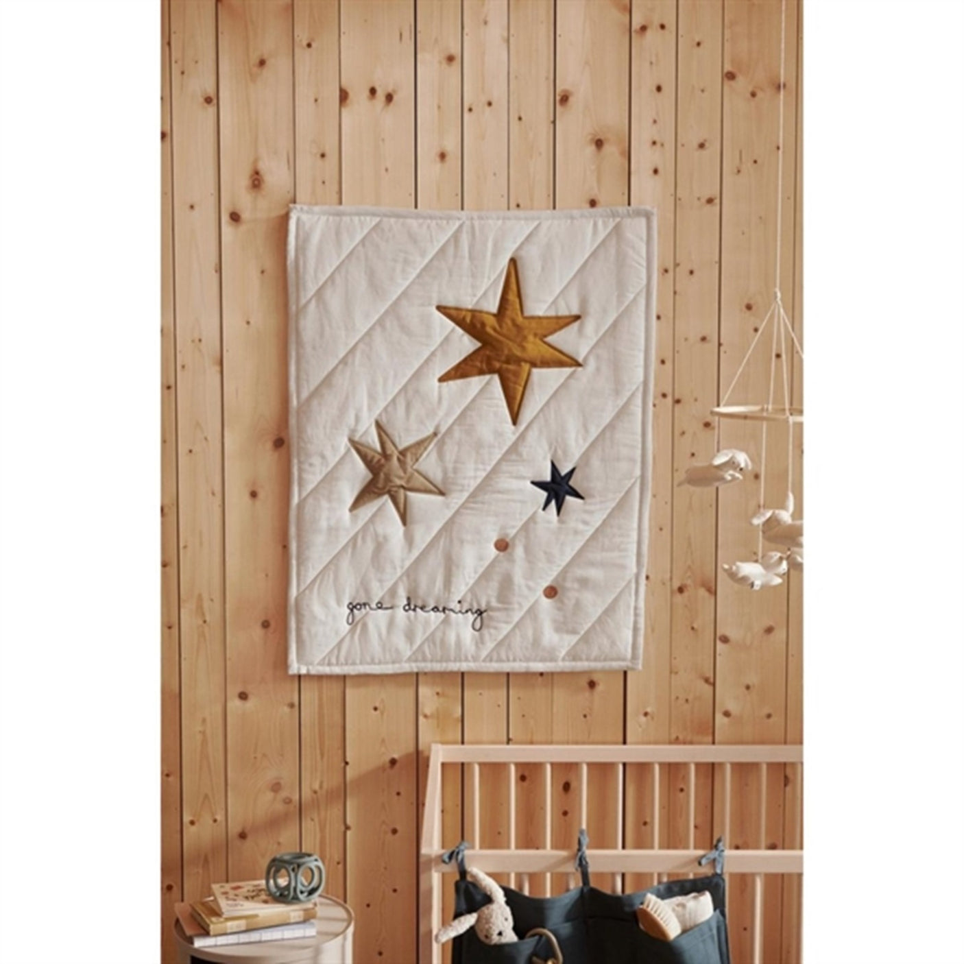 Liewood Ray Crib Organizer Whale Blue