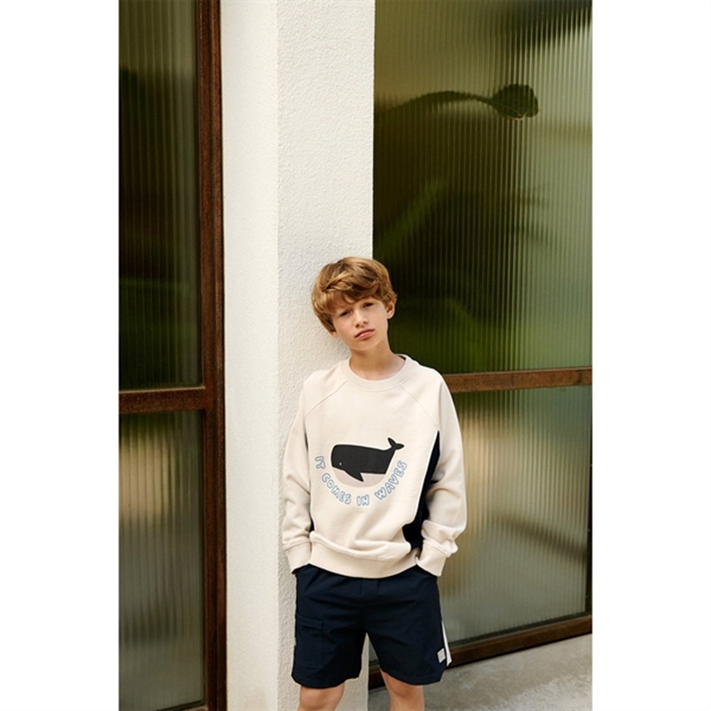 Liewood It Comes In Waves/Sandy Aude Placement Sweatshirt