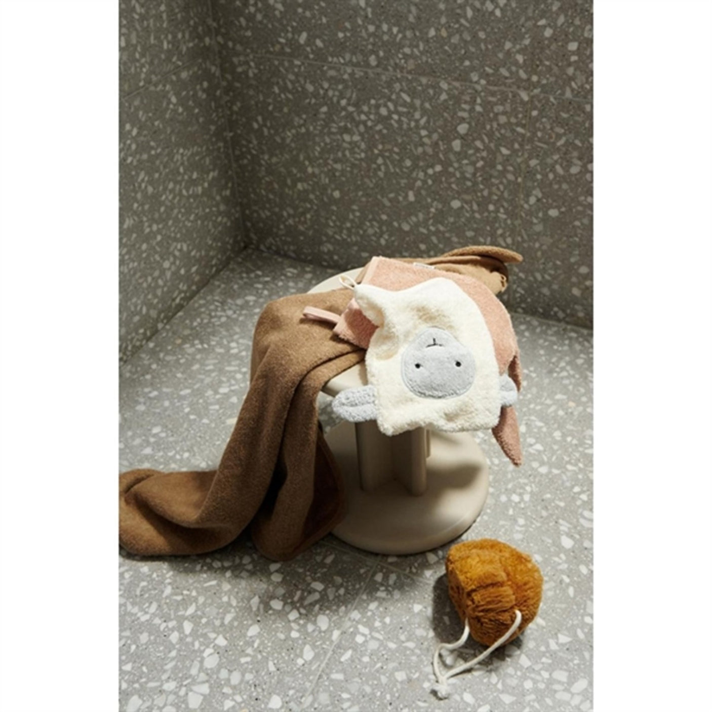 Liewood Sylvester Farm Washcloth 3-Pack Pale Tuscany Mix