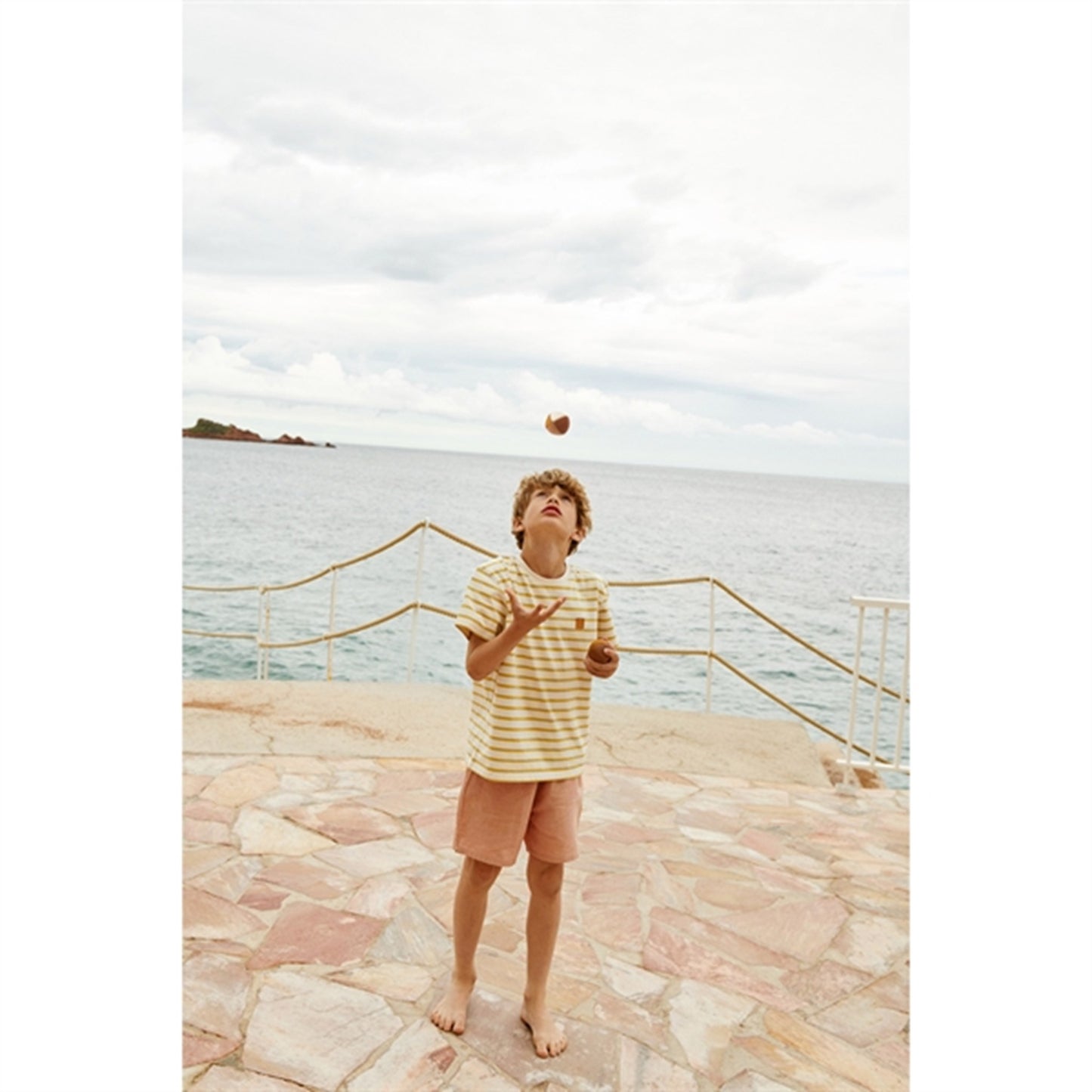 Liewood Y/D Stripe Creme De La Creme/Crispy Corn Sixten Stripe T-shirt