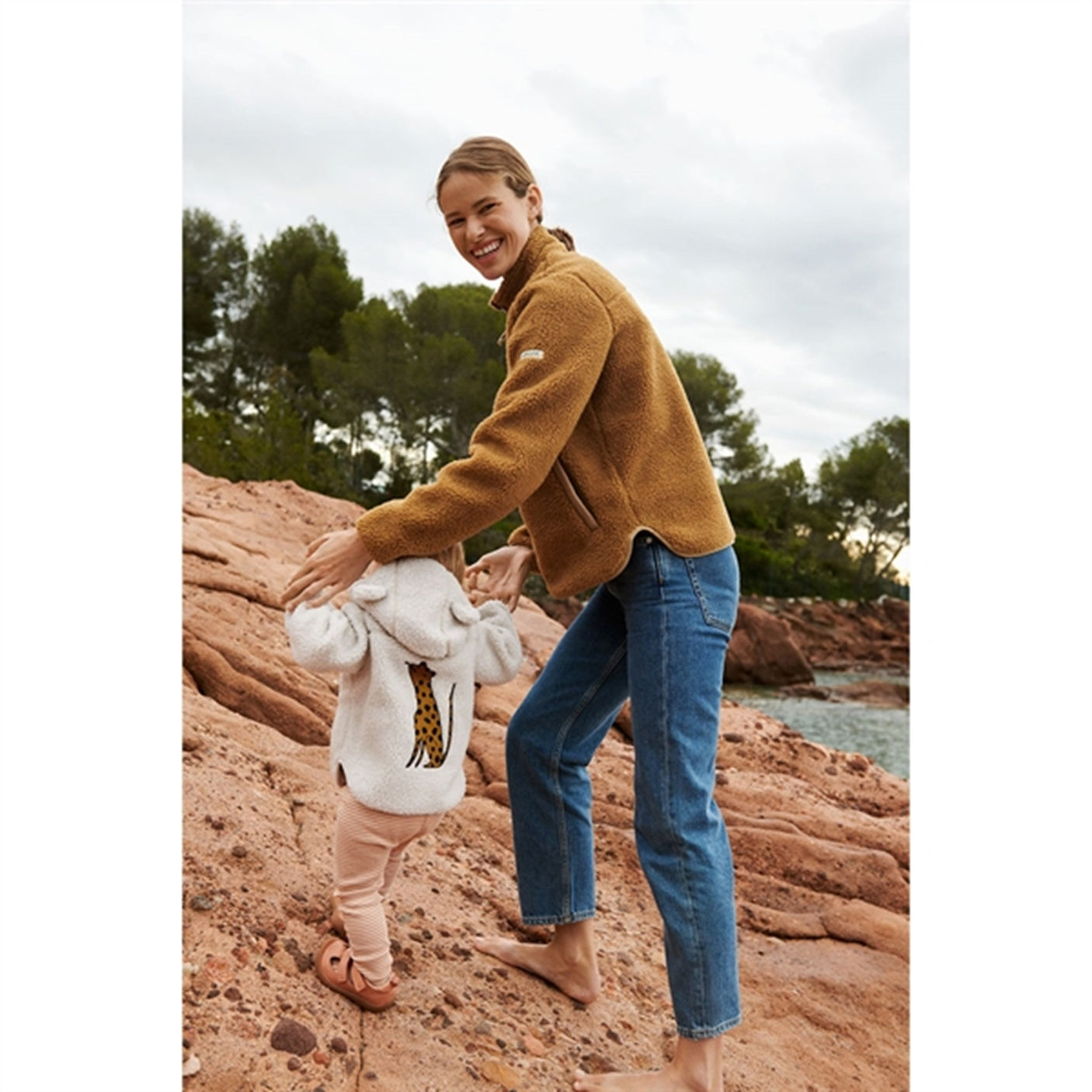 Liewood Leopard/Sandy Mara Pile Embroidery Jacket With Ears