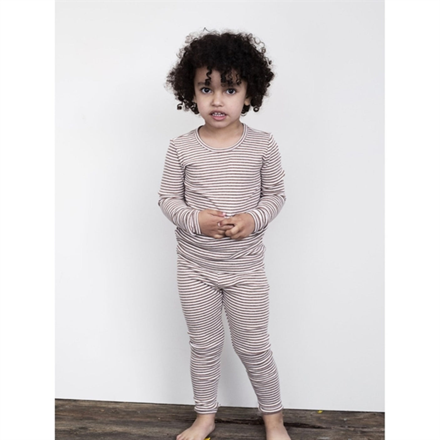 Serendipity Acorn/Offwhite Slim Blouse Stripe