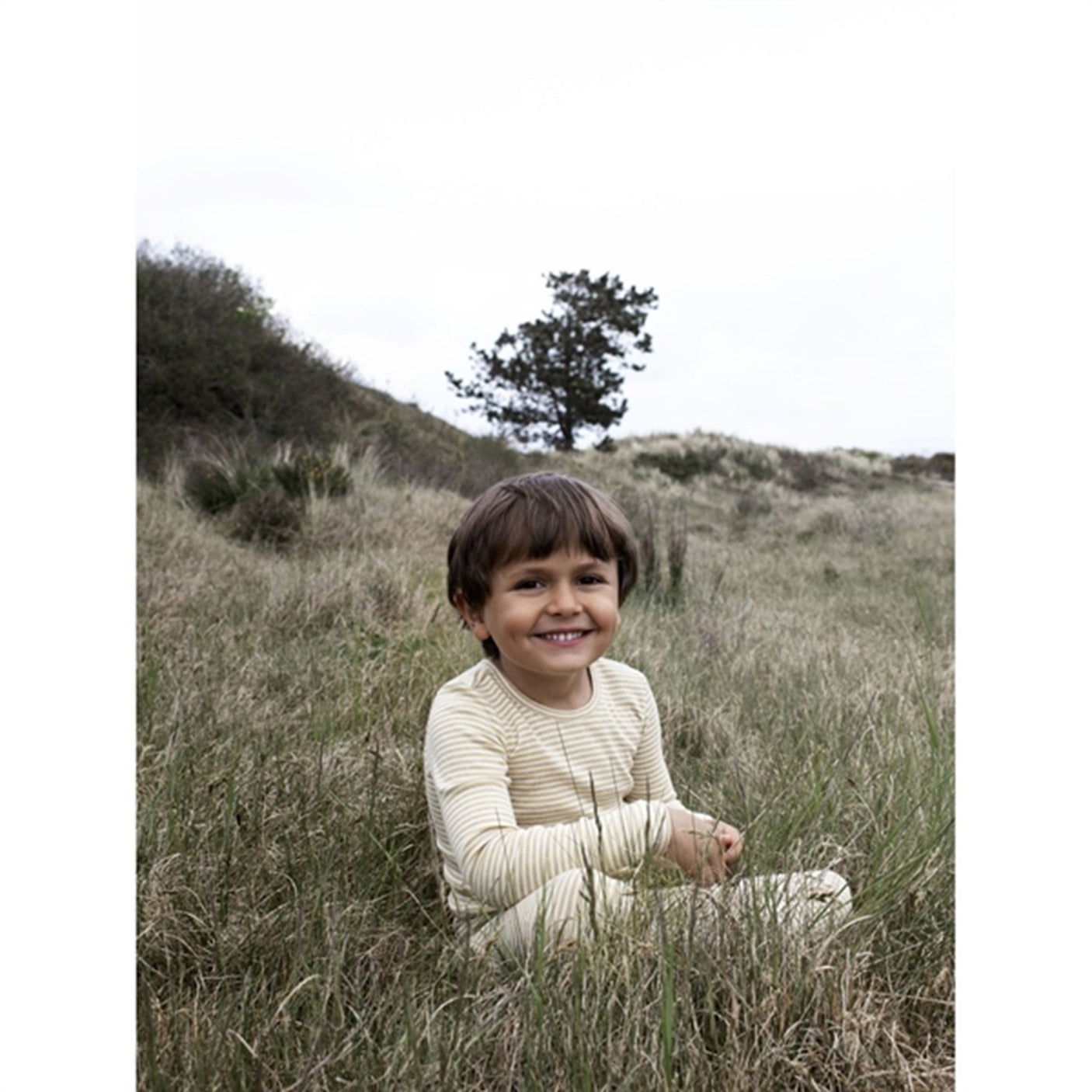 Serendipity Chamomile/Offwhite Slim Blouse Stripe