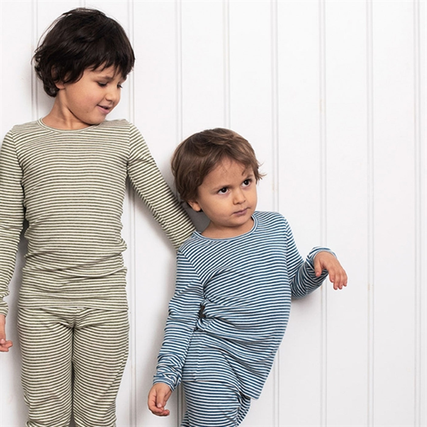 Serendipity Sky/Offwhite Slim Stripe Blouse