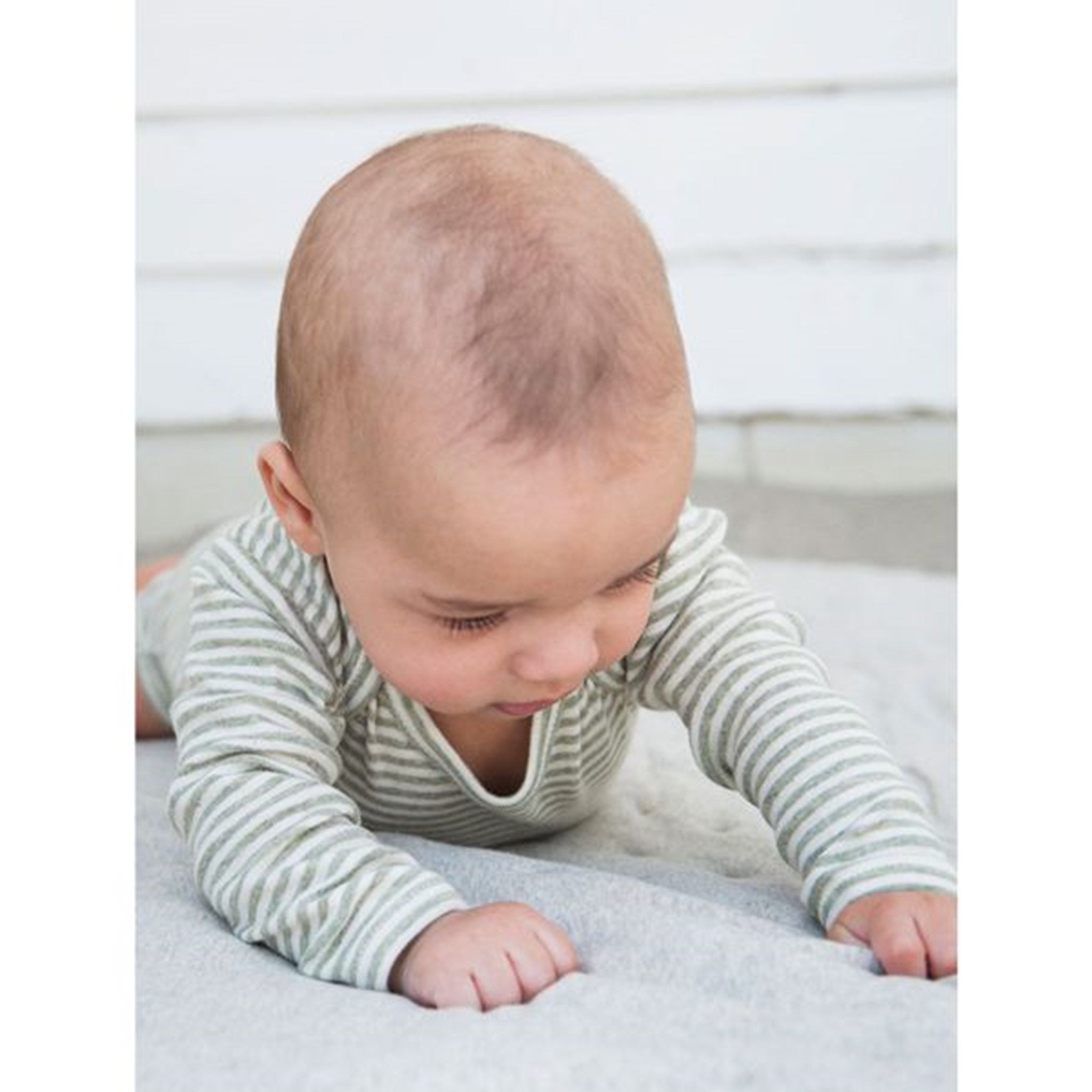 Serendipity Baby Stripe Body Sage/Offwhite 2