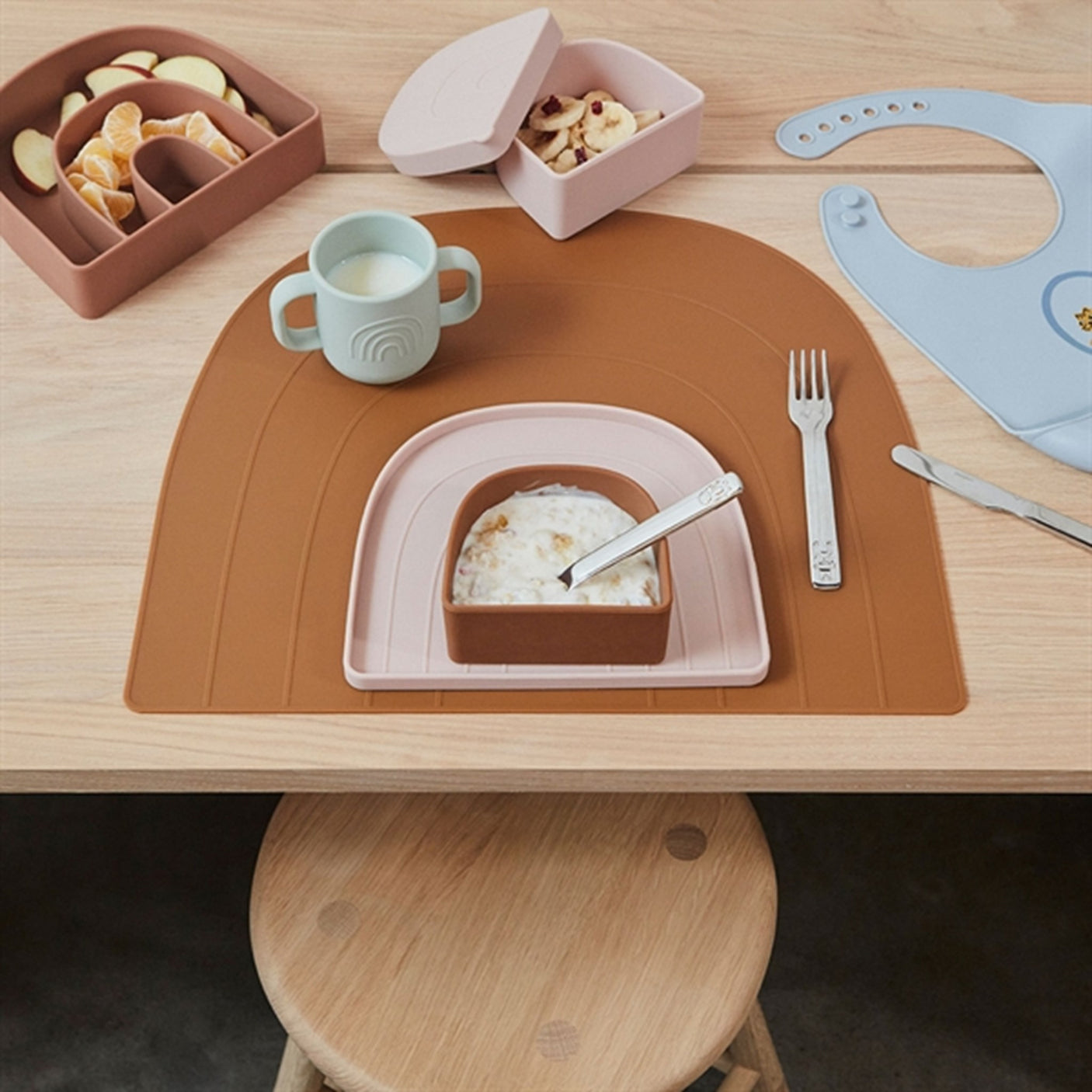 OYOY Kappu Cup 2-Pack Clay/Pale Mint