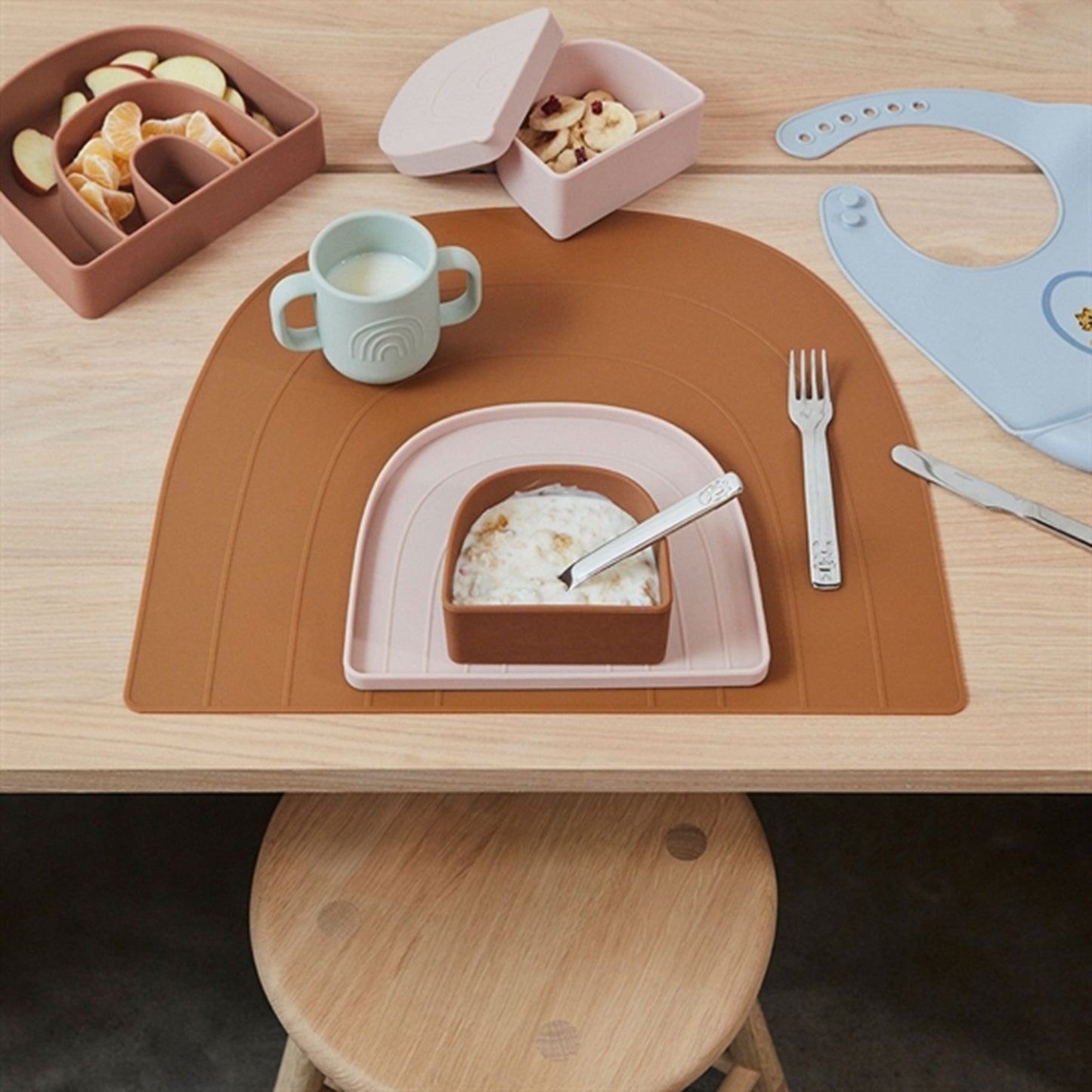 OYOY Kappu Cup 2-Pack Clay/Pale Mint