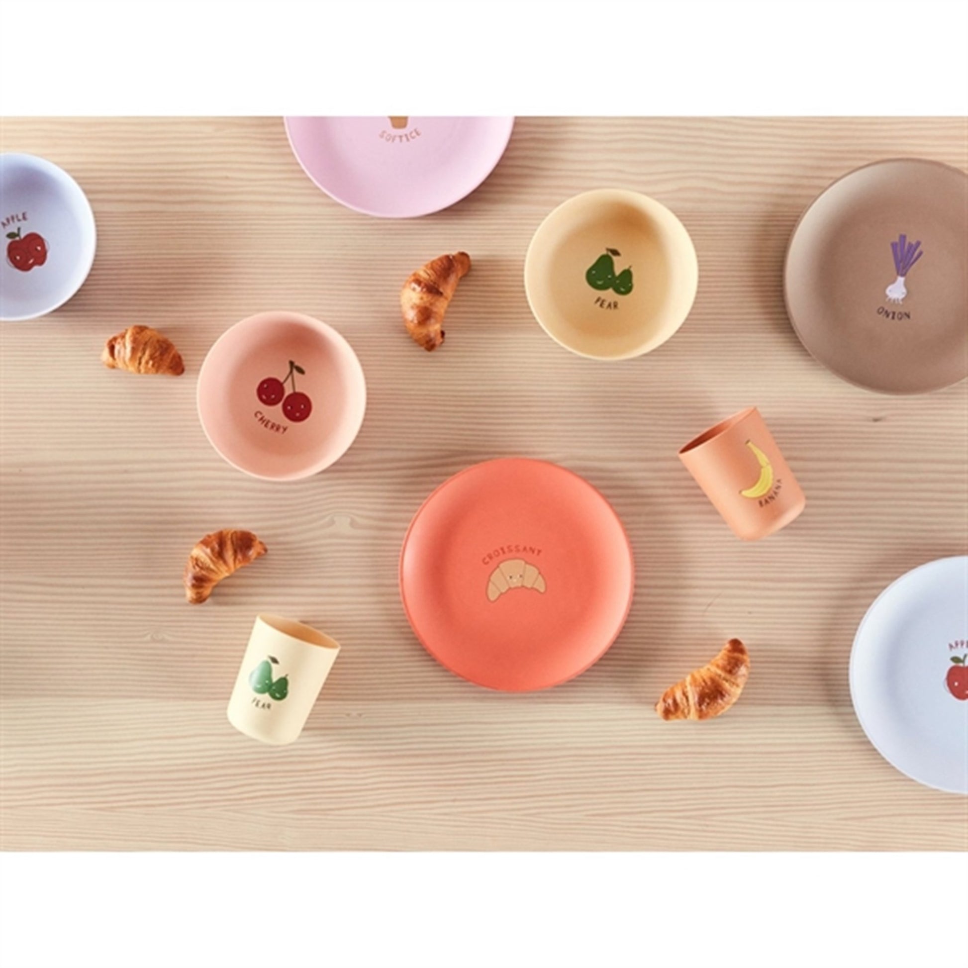 OYOY Yummy Bowl 2-pack Ice Blue / Apricot 4