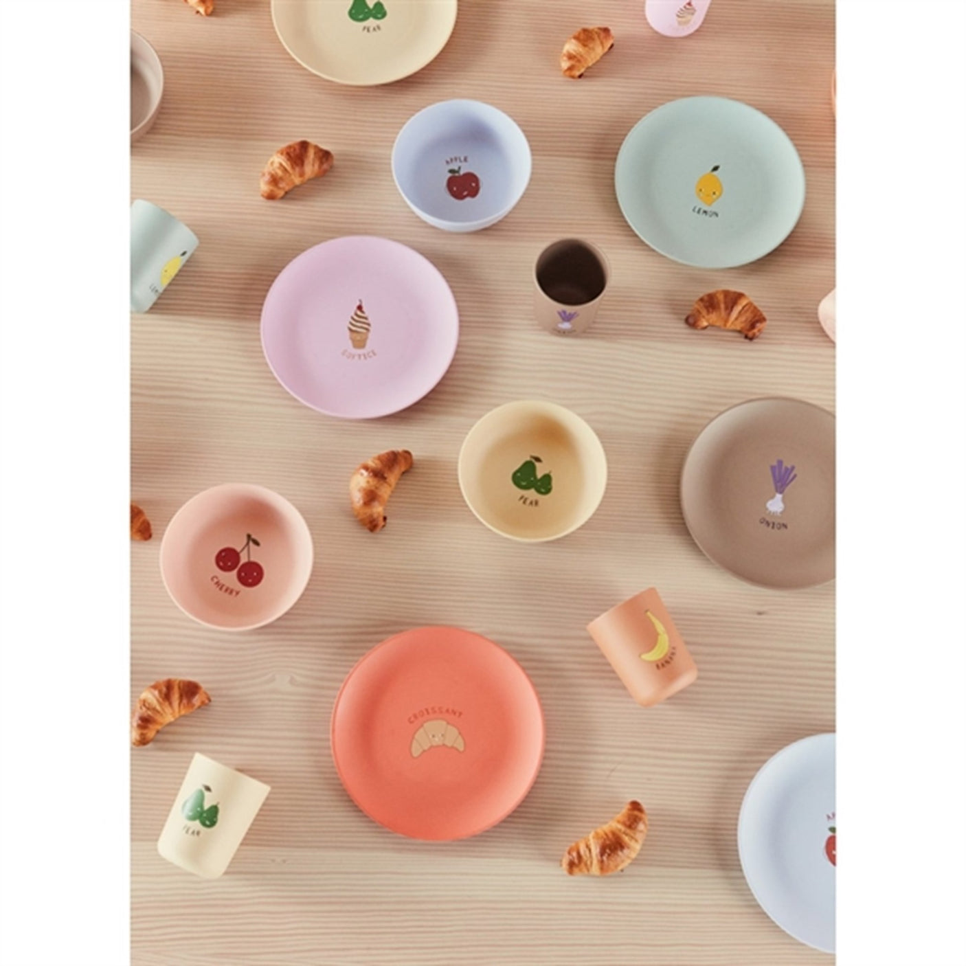 OYOY Yummy Plate 2-pack Beige / Brown 4