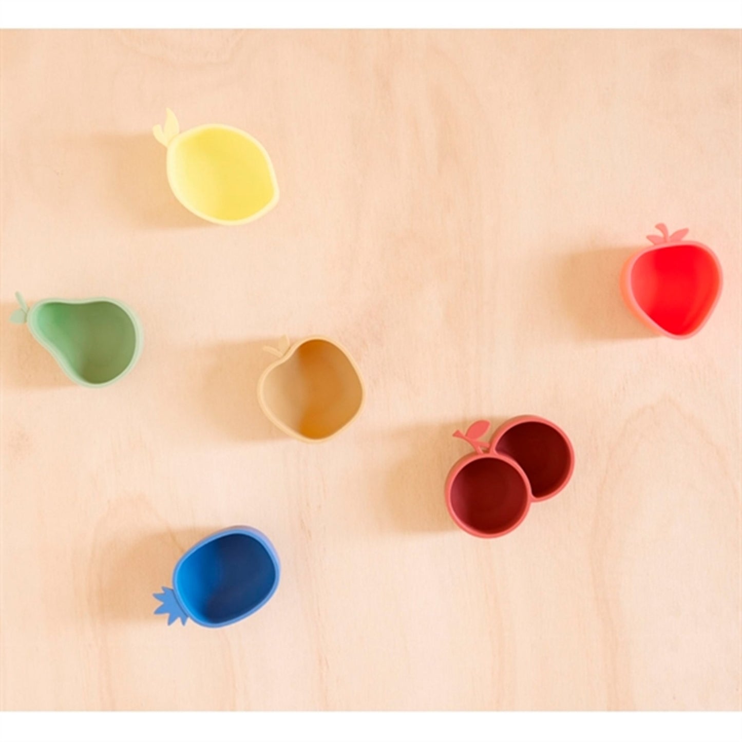 OYOY Yummy Snack Bowls Strawberry & Cherry Cherry Red/Nutmeg