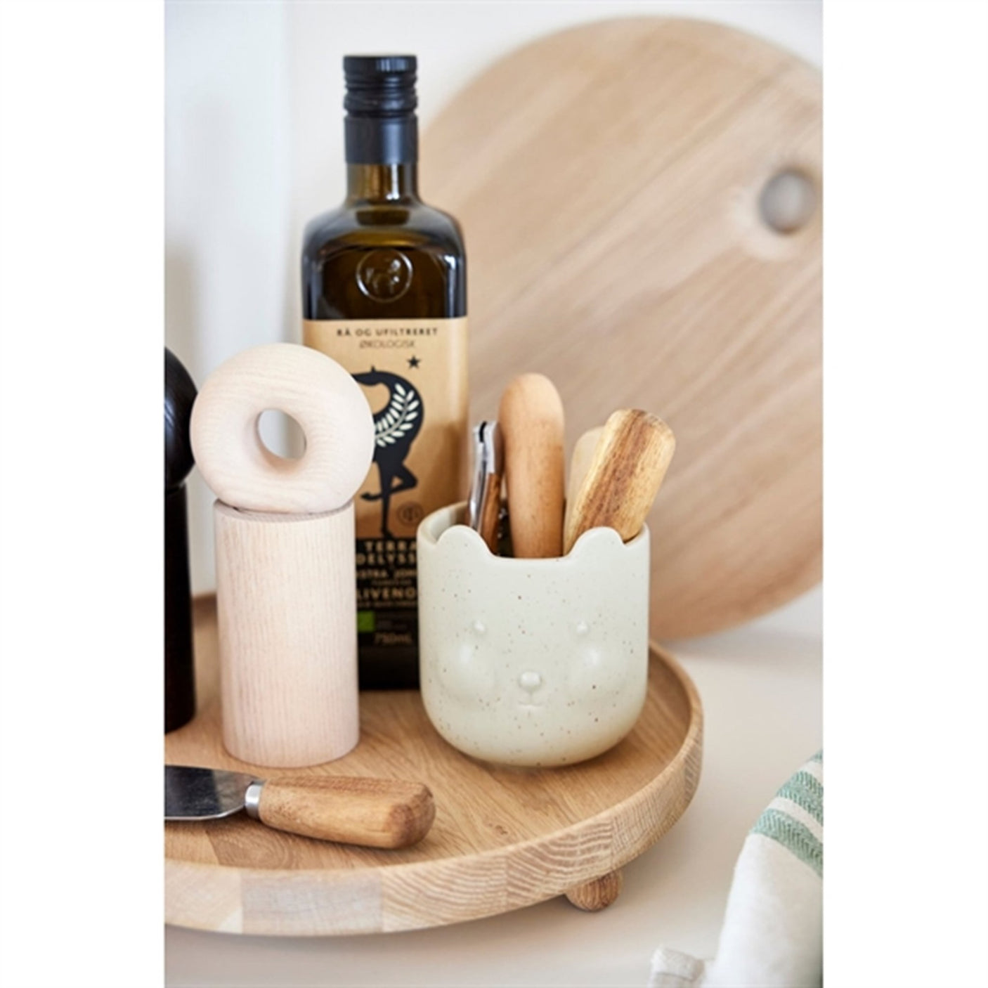 OYOY Bear Pot Reactive Olive