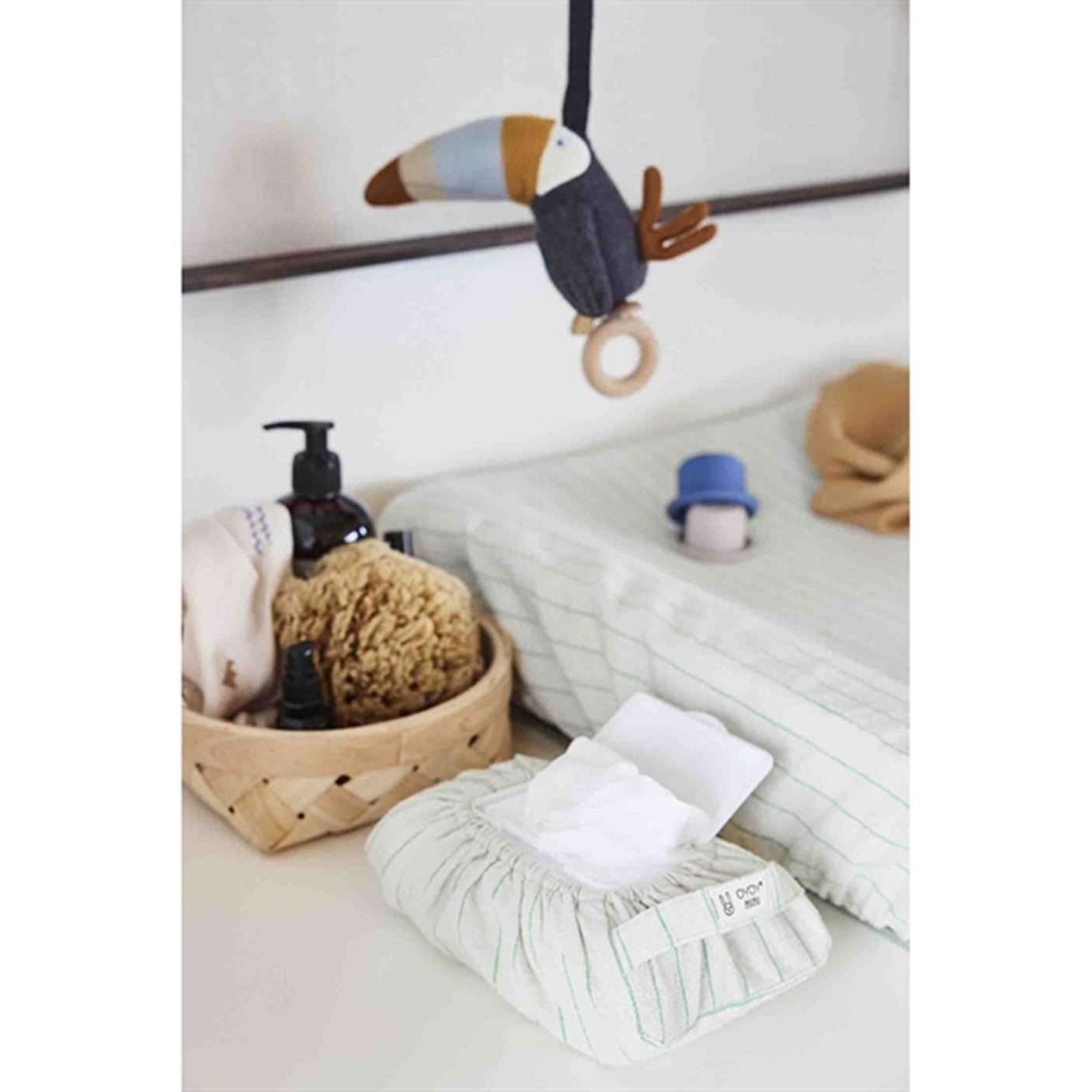 OYOY Wet Wipe Cover Bright Green