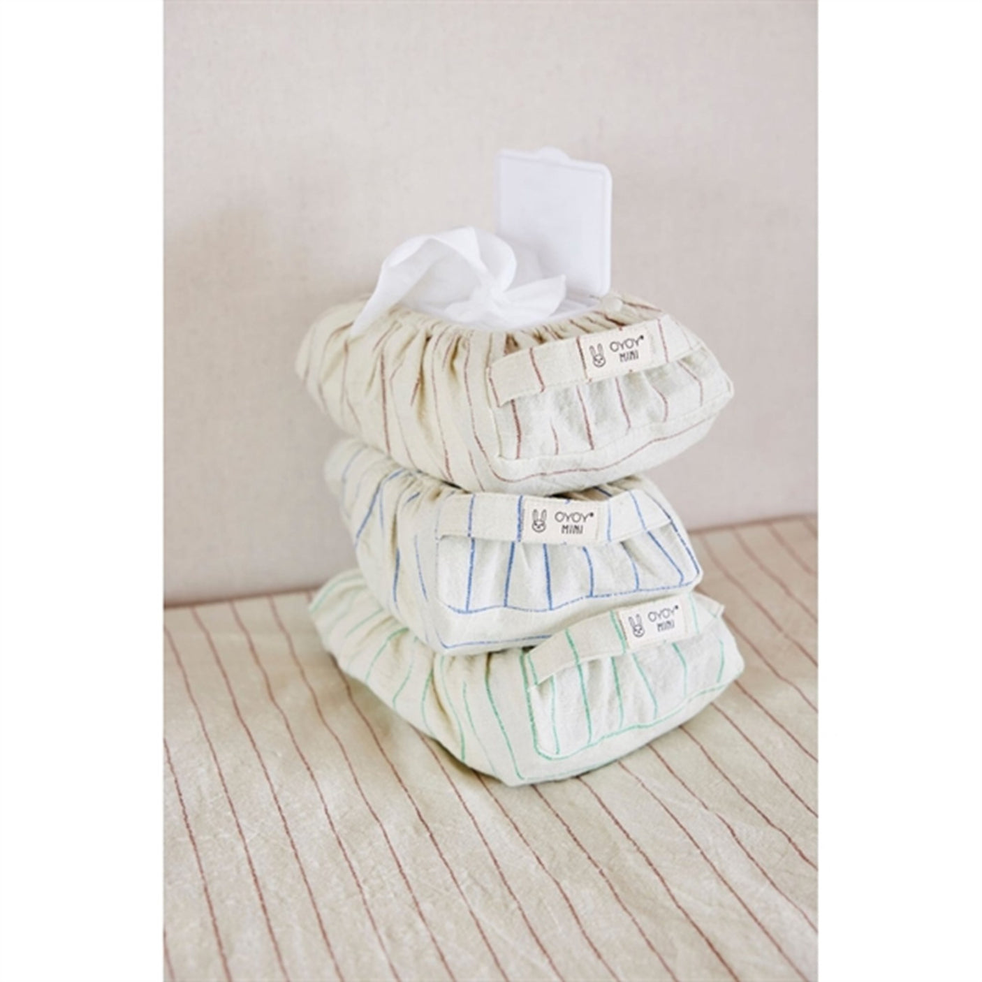 OYOY Wet Wipe Cover Bright Green