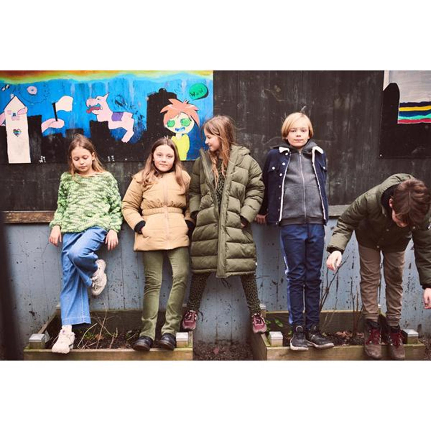 Mads Nørgaard Fantasy Wool Knit Kaxini Neon Yellow