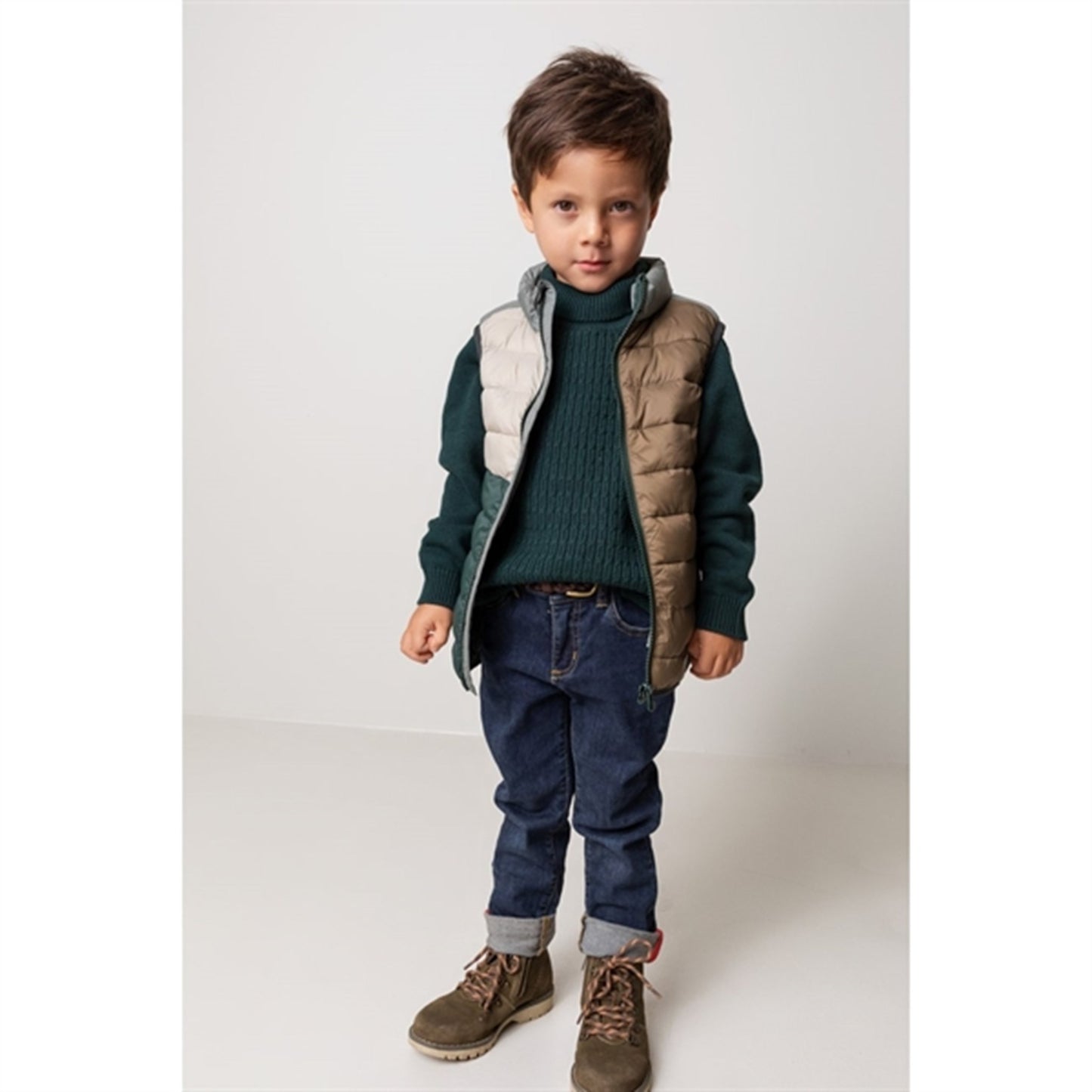 MarMar Orlando Vegan Puffer Down Vest Dark Leaf Blok