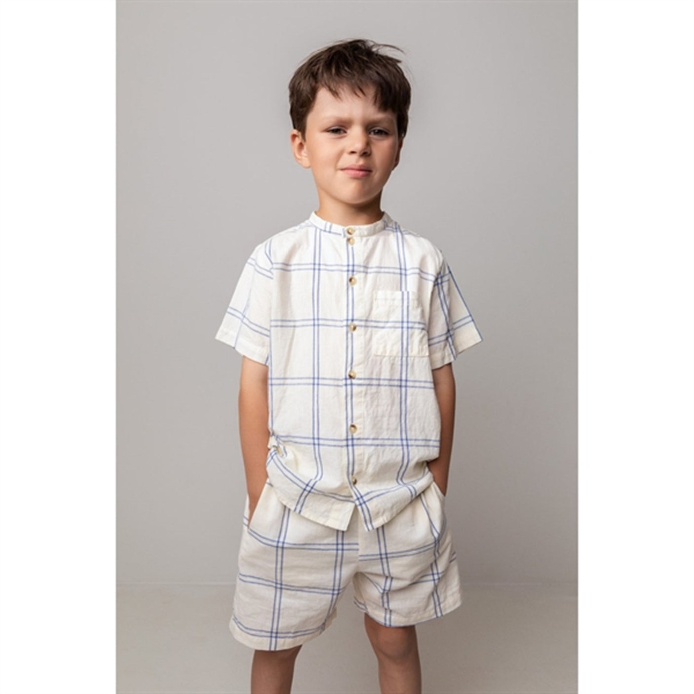 MarMar Blue Check Theodor SS Shirt