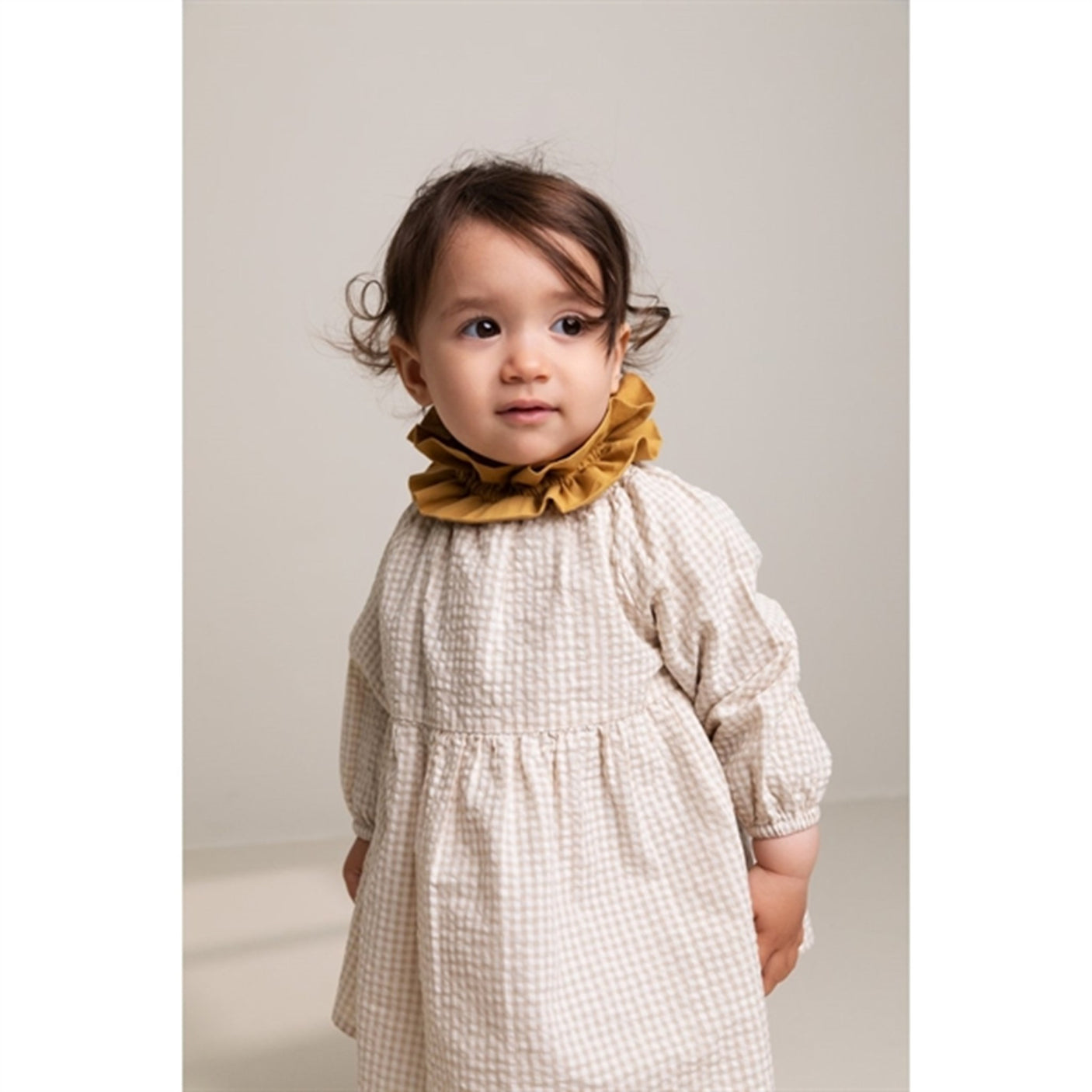 MarMar Grey Sand Gingham Dawson Dress