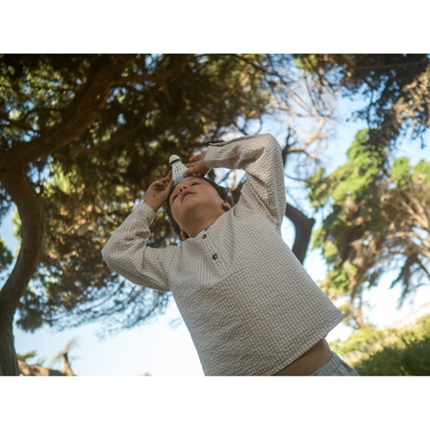 MarMar Grey Sand Gingham Tokyo Shirt