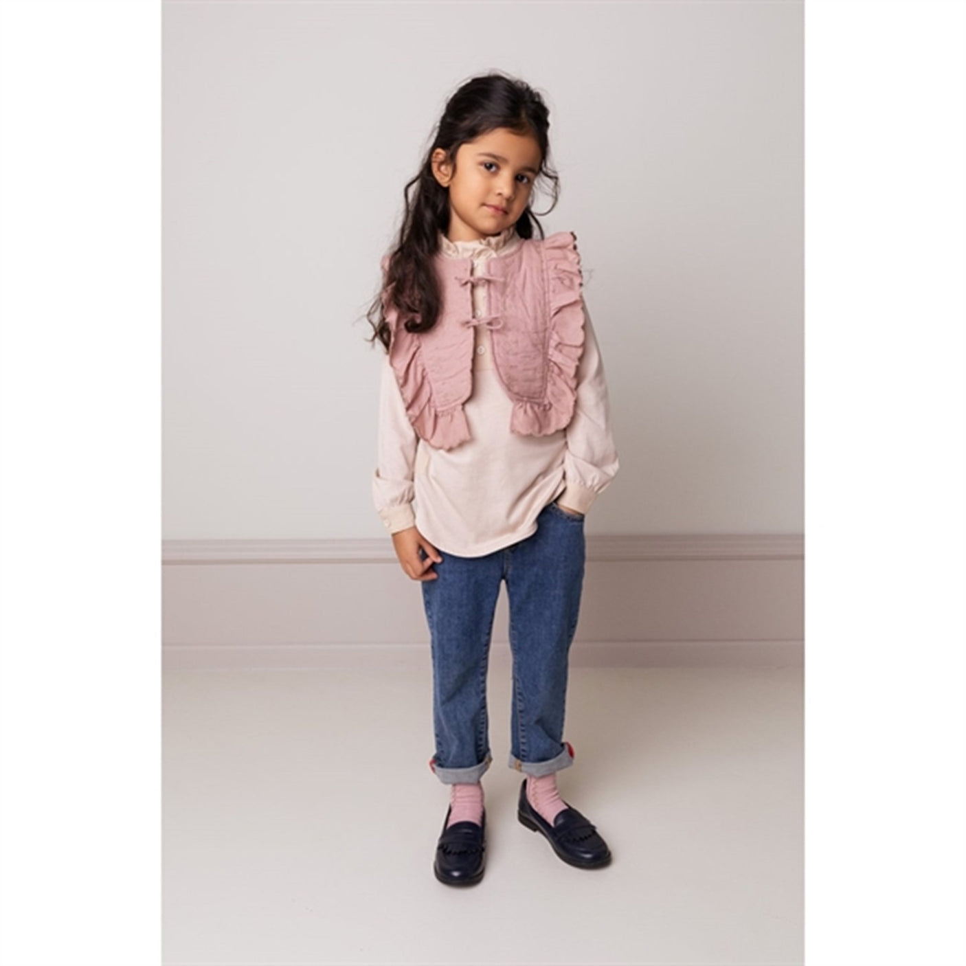 MarMar Cream Taupe Heart Jina Vest