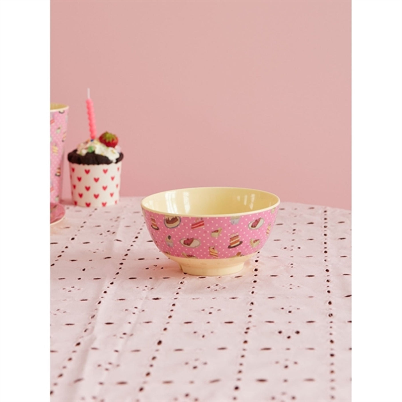 RICE Sweet Cake Print Medium Melamine Bowl