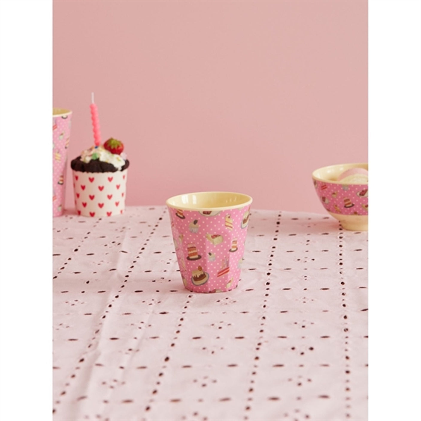 RICE Sweet Cake Print Medium Melamine Cup