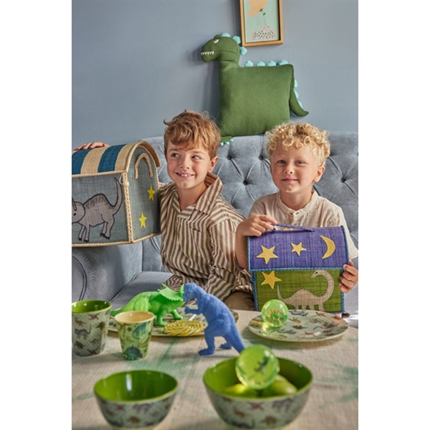 RICE New Dino Print Melamine Side Plate