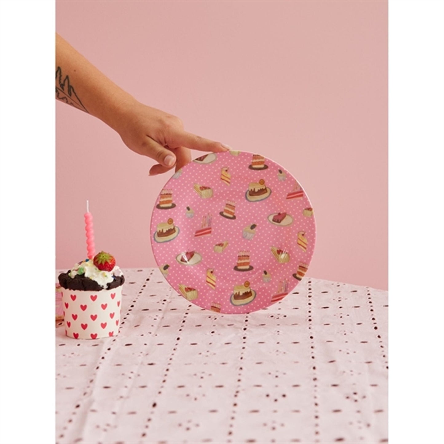 RICE Sweet Cake Print Melamine Side Plate