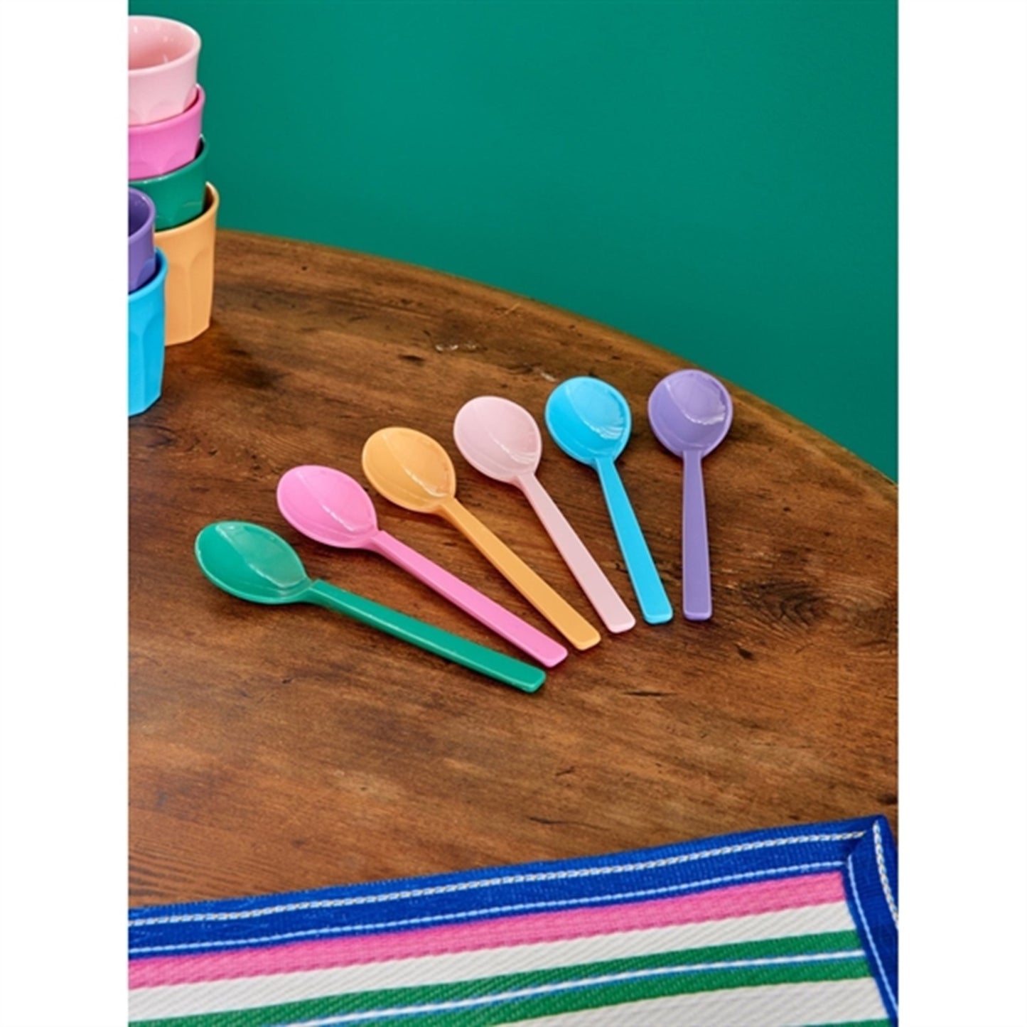 RICE Multicolor Melamine Tea Spoon 6-pack 2