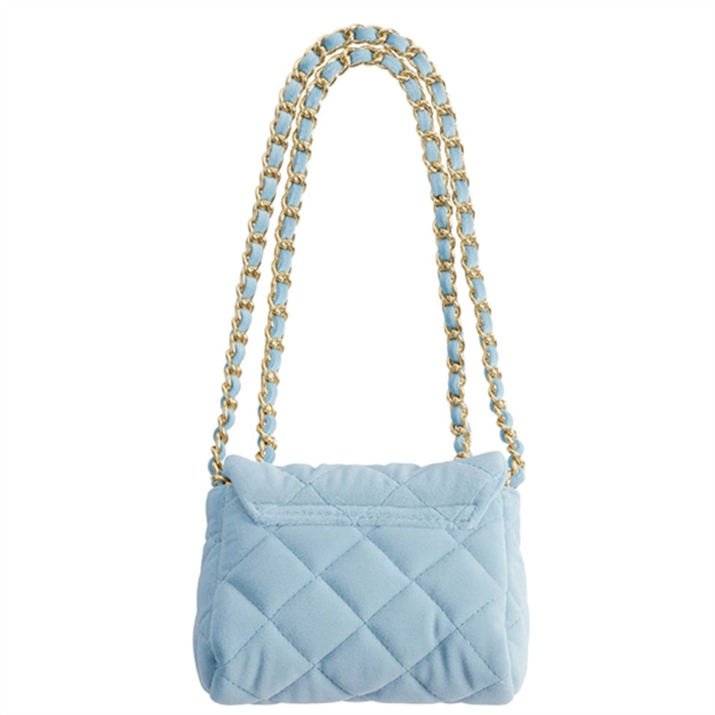 Milledeux Small Velvet Bag Light Blue