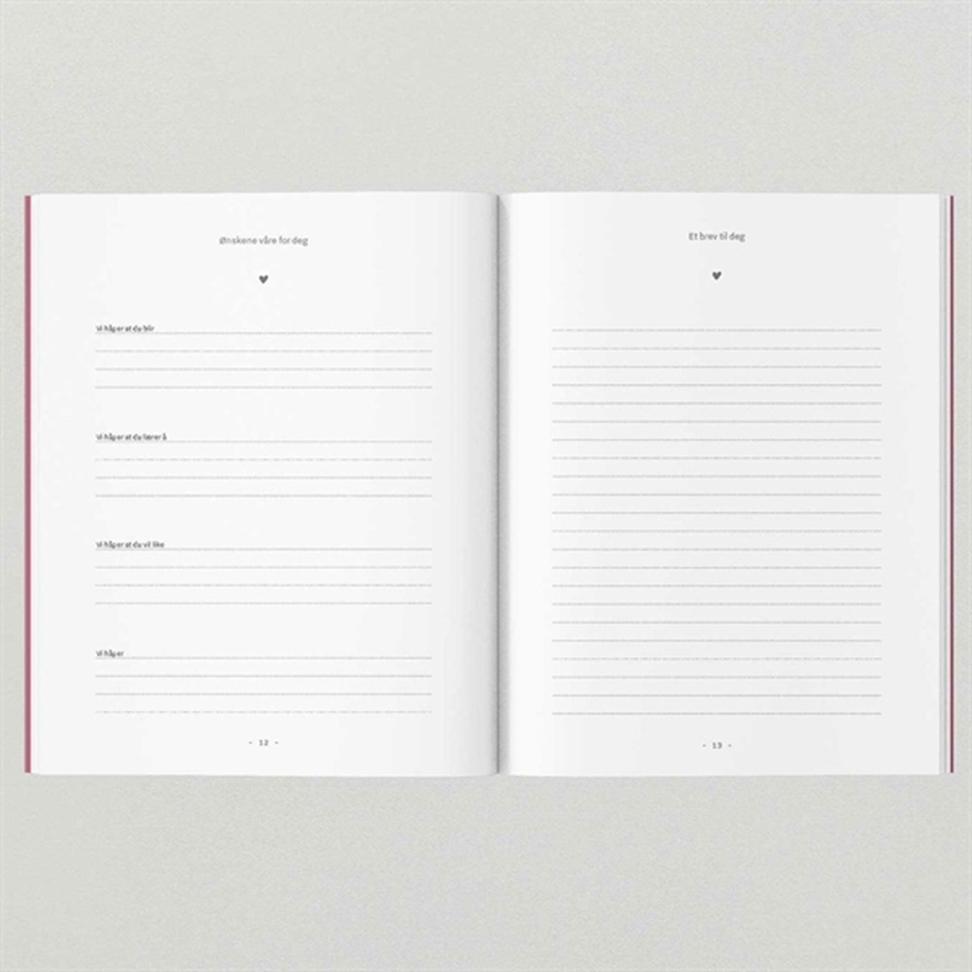 WITHWHITE Graviditetsdagbog A5 Norwegian