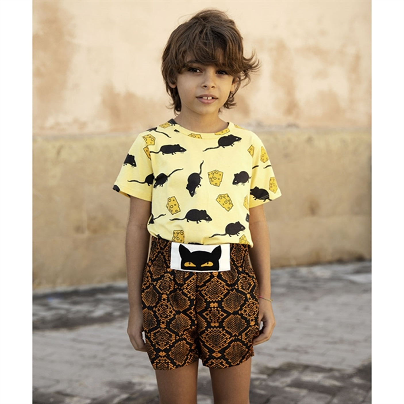 Mini Rodini Mouse Yellow T-shirt 4